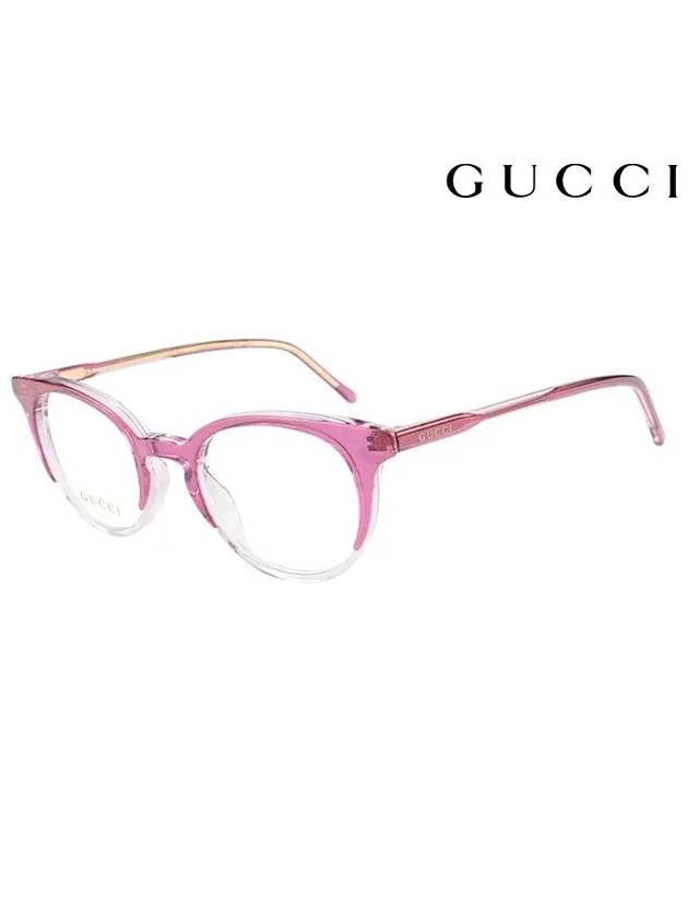 Eyewear Round Acetate EyeGlasses Pink - GUCCI - BALAAN.
