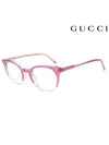 Eyewear Round Acetate EyeGlasses Pink - GUCCI - BALAAN.