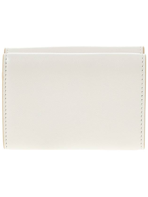 Logo Leather Half Wallet White - MARNI - BALAAN 4