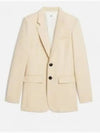 2 Button Blazer Jacket Beige - AMI - BALAAN 2