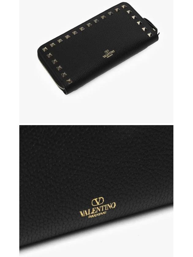 Rockstud Long Wallet Black - VALENTINO - BALAAN 4