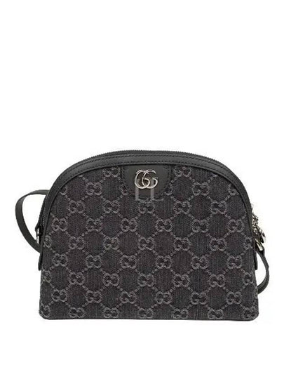 Small Denim GG Ophidia Shoulder Bag Black Grey - GUCCI - BALAAN 2