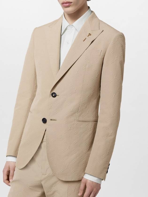 Monogram Cotton Jacket Light Brown - LOUIS VUITTON - BALAAN 5