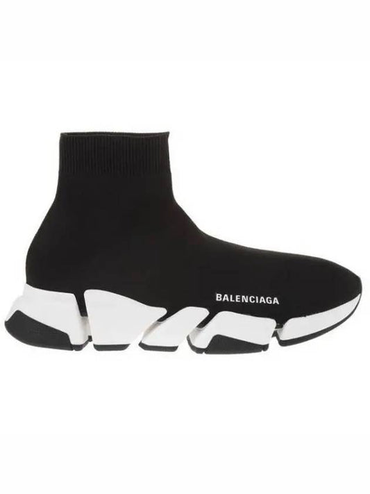 Men's Speedrunner Recycled High Top Sneakers Black - BALENCIAGA - BALAAN 2