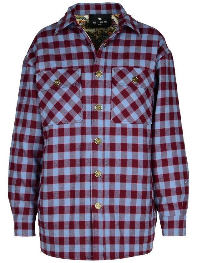 Etro 'Check' Multicolor Cotton Shirt - ETRO - BALAAN 1