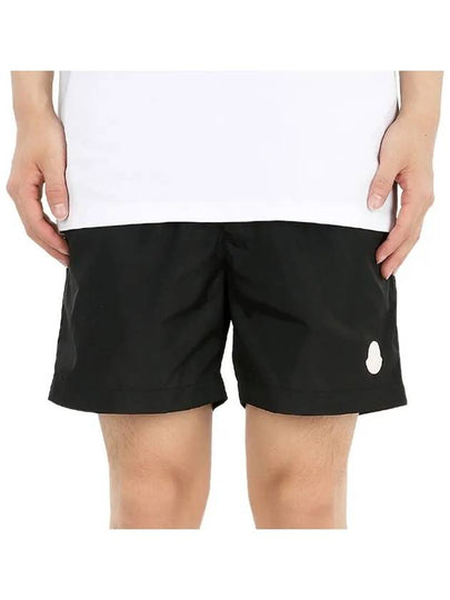 Men's Logo Nylon Swim Shorts Black - MONCLER - BALAAN 2