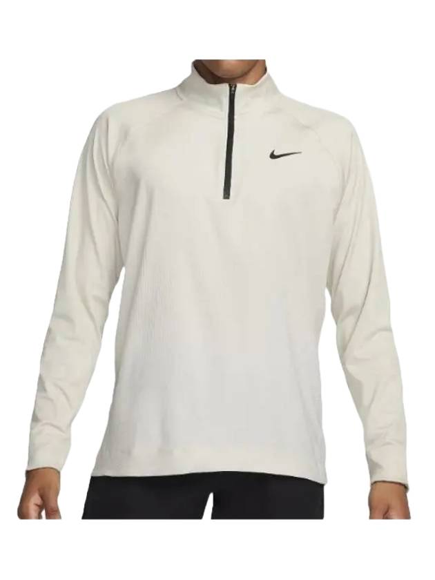 Golf Tour Dri-Fit ADV Half Zip Long Sleeve T-Shirt White - NIKE - BALAAN 1