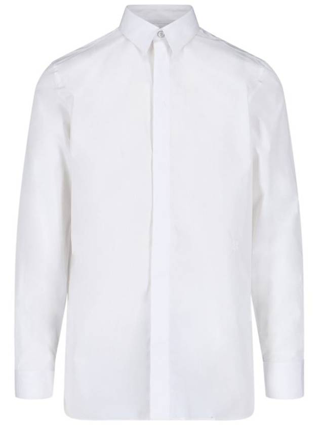 Men's Cotton Long Sleeve Shirt White - GIVENCHY - BALAAN 2