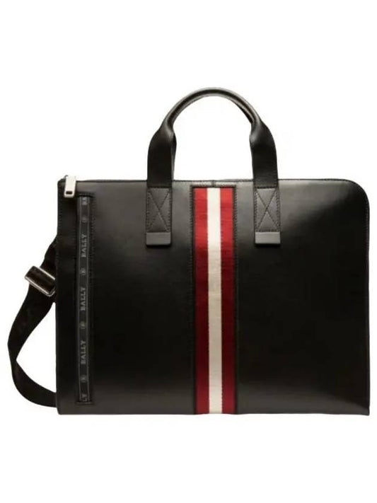 Henry Leather Business Brief Case Black - BALLY - BALAAN 2