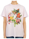 Golden Goose Printed T shirt Women s Pink Tropical Print Short Sleeve - GOLDEN GOOSE - BALAAN 4