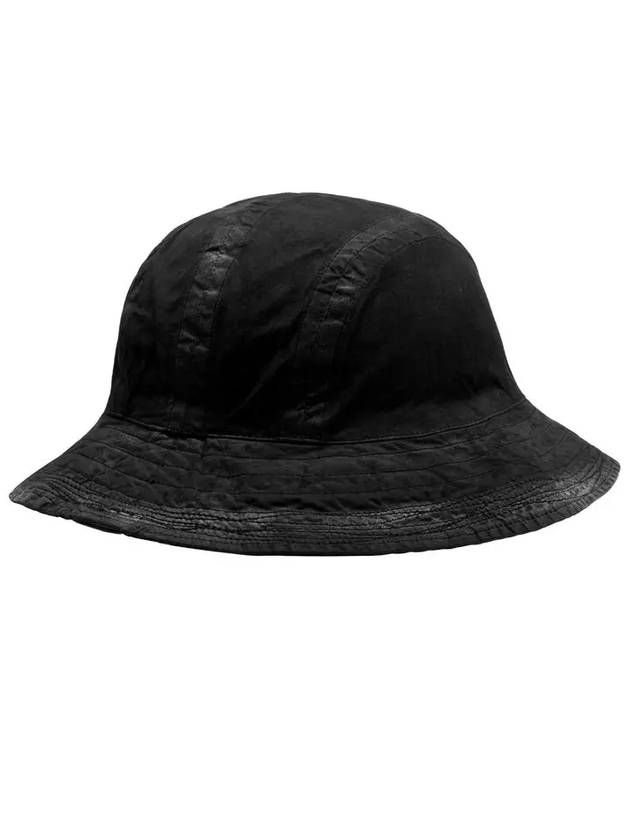 Embroidered Logo Vintage Bucket Hat Black - CP COMPANY - BALAAN 4