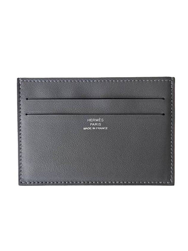 Citizen Twill Card Wallet Grey - HERMES - BALAAN 1