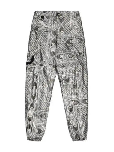 Metallic Bandana Print Pants Millow Gray - MOOSE KNUCKLES - BALAAN 1