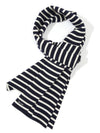 Striped Wool Muffler Navy - SAINT JAMES - BALAAN.