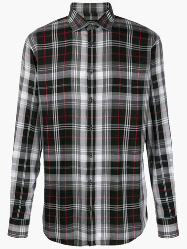 SS Viscose Flannel Check Shirt - DSQUARED2 - BALAAN 1