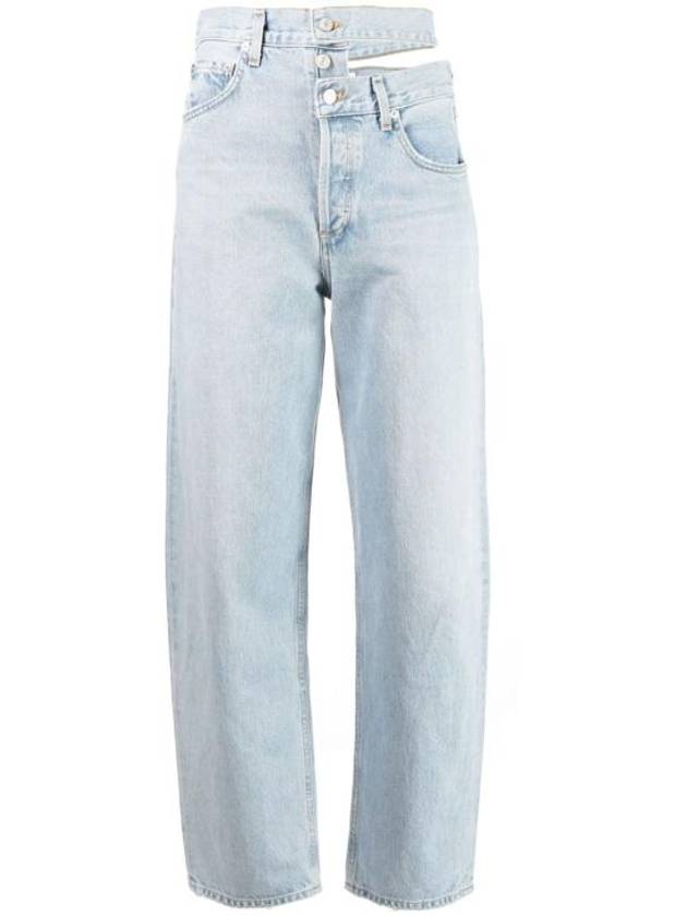 Women's Broken Waistband Straight Jeans Blue - AGOLDE - BALAAN 2