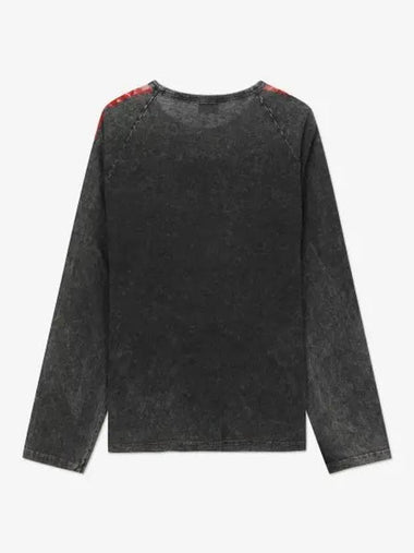 T Redroxt Glossy Bands Long Sleeve T-Shirt Black - DIESEL - BALAAN 1