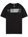 Shadow Project Geometric Printing Pocket Short Sleeve T-Shirt Black - STONE ISLAND - BALAAN 2