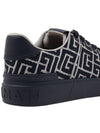 B Court Jacquard Monogram Low Top Sneakers Black - BALMAIN - BALAAN 11