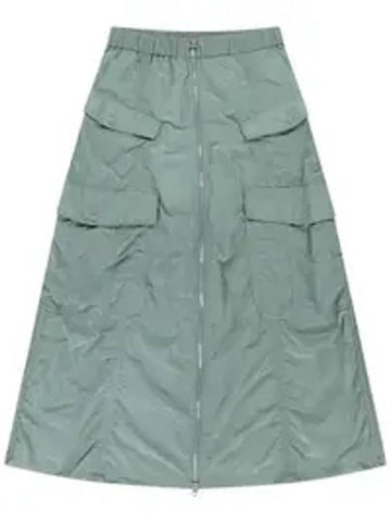 Front open cargo A line skirt light khaki - OFFGRID - BALAAN 1