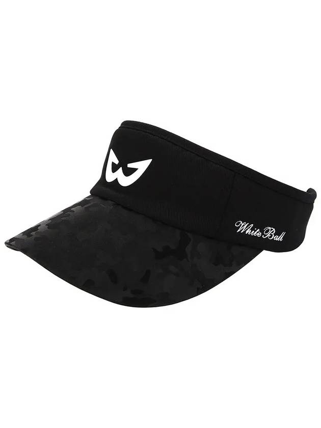 Golf Wear Camo Golf Sun Cap WB21SUWC01BK Black - WHITEBALL - BALAAN 4