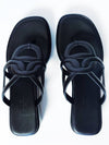 Gipsy Nappa Leather Sandals Black - HERMES - BALAAN.