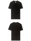 Crew Neck Slim Fit Short Sleeve T-Shirt Black - ACNE STUDIOS - BALAAN 5