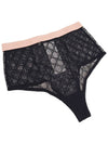 GG Logo Band Mesh Lingerie Underwear Set Black - GUCCI - BALAAN 4