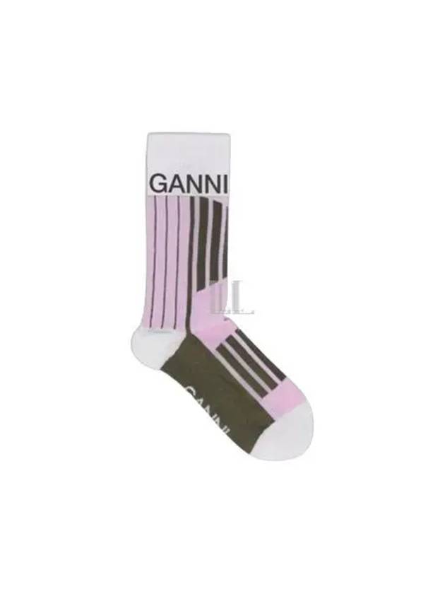 Sporty Socks Light Lilac - GANNI - BALAAN 2