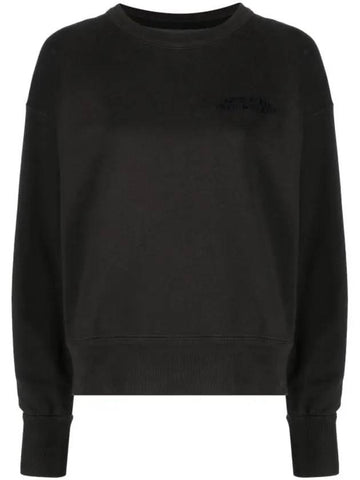 Shad Logo Print Sweatshirt Faded Black - ISABEL MARANT - BALAAN 1