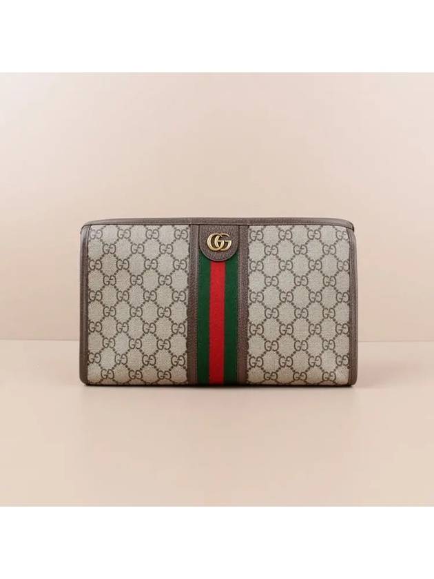 Ophidia GG Clutch Bag Beige Ebony - GUCCI - BALAAN 2