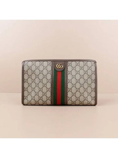 Ophidia GG Clutch Bag Beige Ebony - GUCCI - BALAAN 2