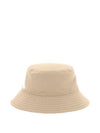 Embroidered Logo Drill Bucket Hat Khaki - MIU MIU - BALAAN 1