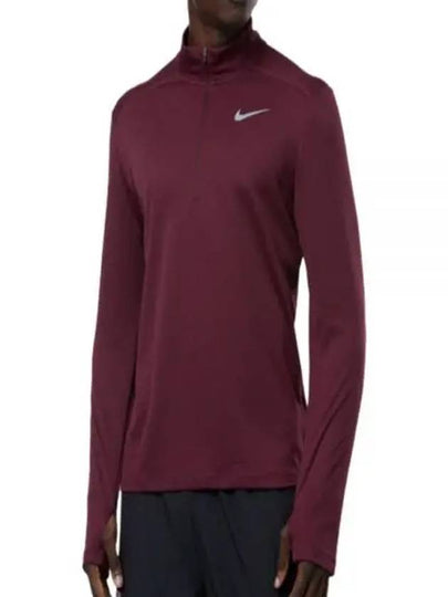 Pacer Dry Fit Half Zip Long Sleeve T-shirt Red - NIKE - BALAAN 2