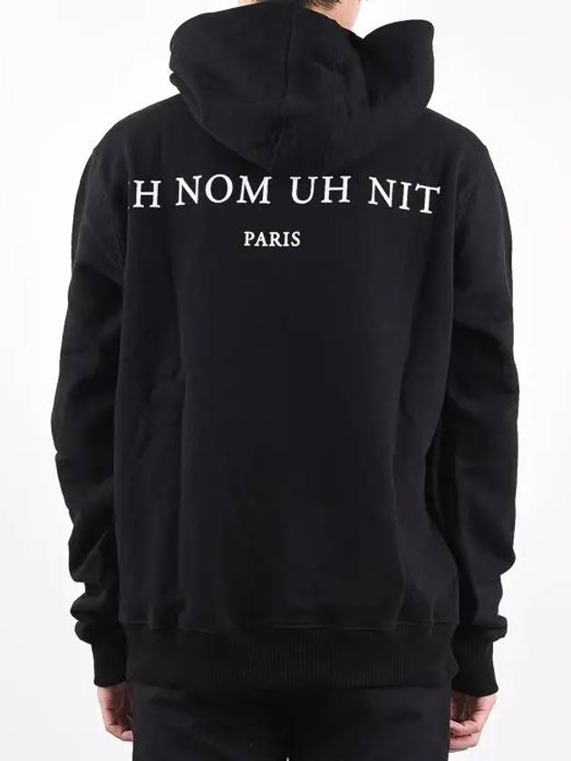 Men s Close Print Hooded Black NOM18298 - IH NOM UH NIT - BALAAN 4