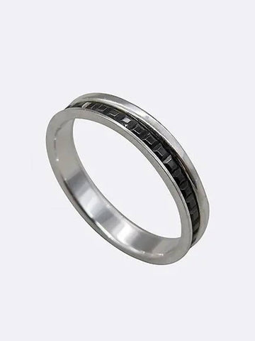 JAL00206 18K 750 white gold QUATRE WEDDING RING CLASSIC black edition band No 19 - BOUCHERON - BALAAN 1