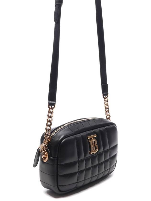 Quilted Leather Mini Lola Camera Shoulder Bag Black - BURBERRY - BALAAN 4