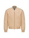 Logo Embroided Bomber Jacket Beige - DIOR - BALAAN 1