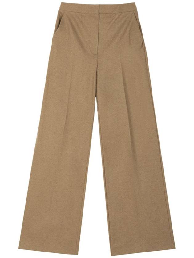 Women's Unghia Camel Cotton Wide Pants Camelo - MAX MARA - BALAAN 3