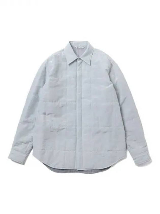 Quilted light silk cotton shirt - AURALEE - BALAAN 1