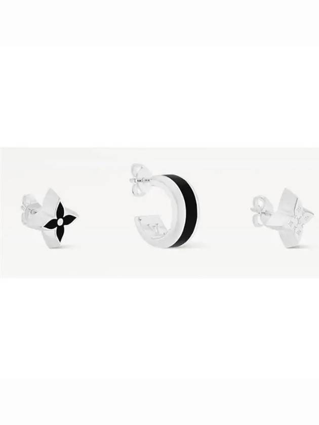 LV Spike Earrings Set Silver - LOUIS VUITTON - BALAAN 3