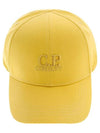 Gabardine Embroidered Logo Ball Cap Yellow - CP COMPANY - BALAAN 3