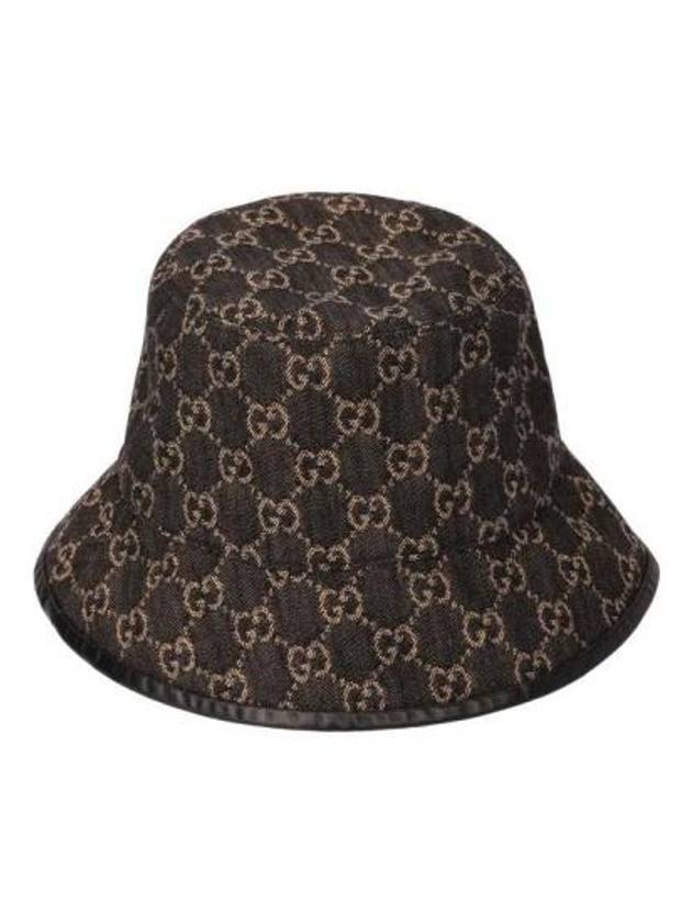 GG Denim Bucket Hat Black - GUCCI - BALAAN 3