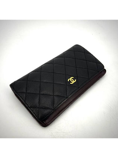 Caviar gold flap long wallet - CHANEL - BALAAN 1