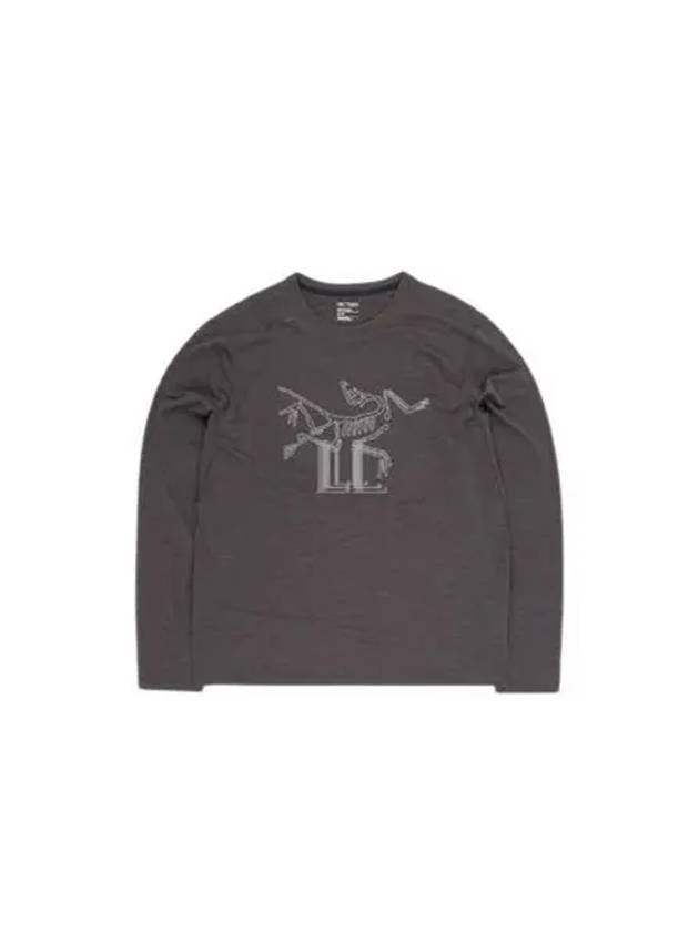 Cormac Logo Long Sleeve T-Shirt Black Heather - ARC'TERYX - BALAAN 2