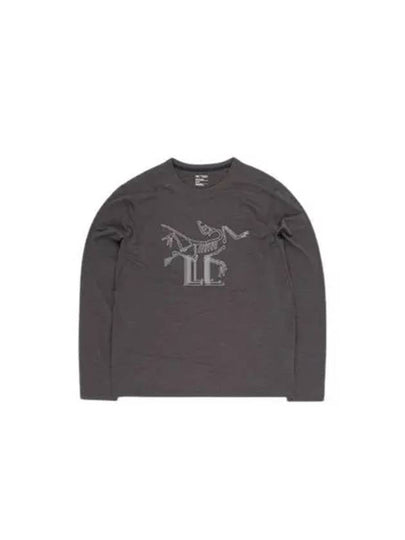 Cormac Logo Long Sleeve T-Shirt Black Heather - ARC'TERYX - BALAAN 2