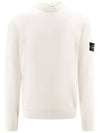 Crewneck Soft Cotton Knit Top White - STONE ISLAND - BALAAN 2