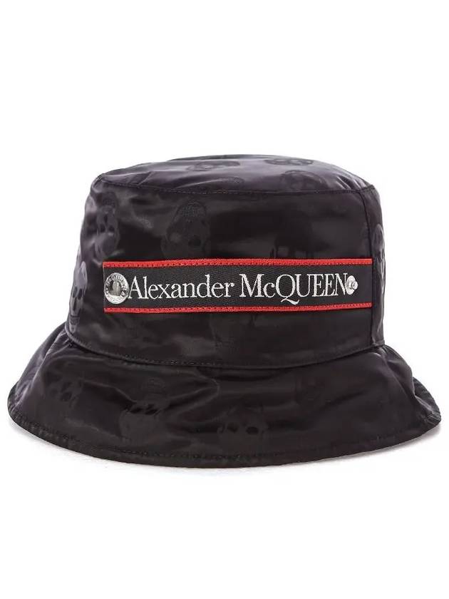 Logo Band Skull Bucket Hat Black - ALEXANDER MCQUEEN - BALAAN.