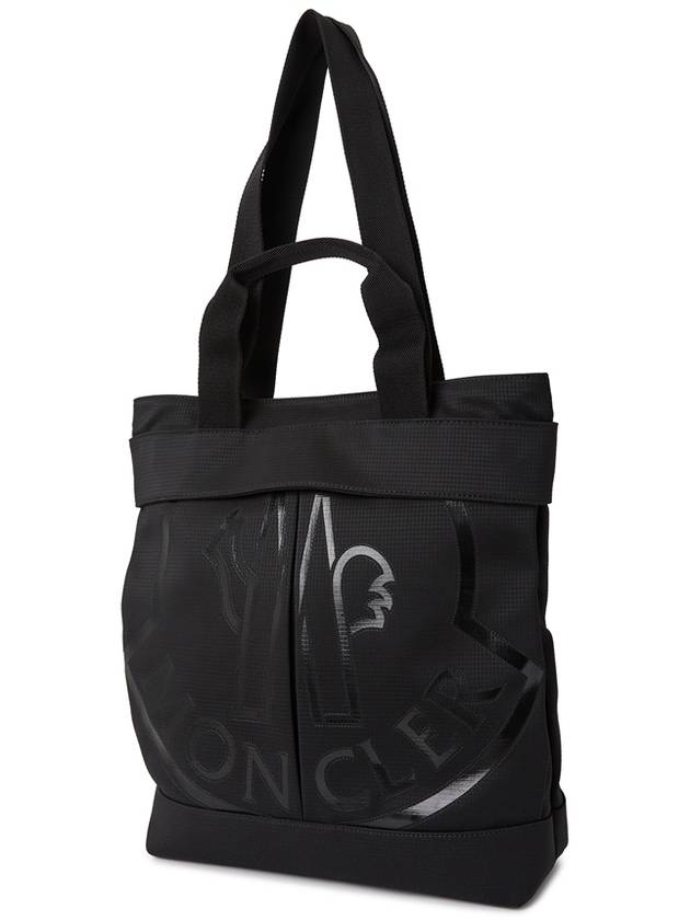 Cut Logo Print Tote Bag Black - MONCLER - BALAAN 4