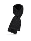 Monogram Classic Wool Muffler Black - LOUIS VUITTON - BALAAN 3